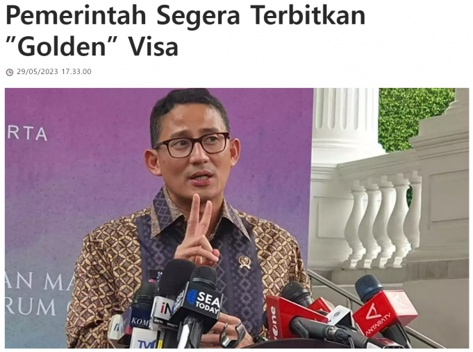 관광부-투자부 장관 ” 외국인 기능자-투자자를 위한 골든 비자 출시” 예고