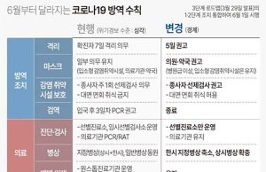 한국, 코로나19 확진자 수, 5일부터 일주일에 한 번씩만 발표