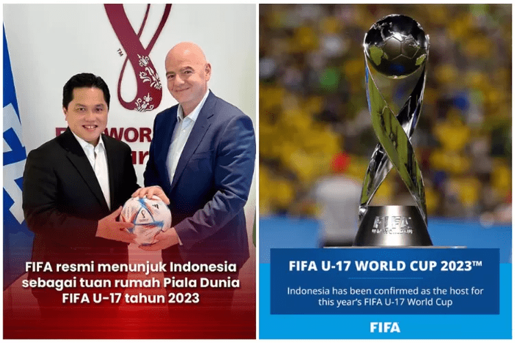 인도네시아축구협회 PSSI 회장인 Erick Thohir는 FIFA가 인도네시아를 2023 U17 월드컵 개최지로 지정했다고 확인했다(Erick Thohir.Instagram)