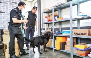 “마약반입 꼼짝마” 육군 군사경찰, 군 최초로 탐지견 도입