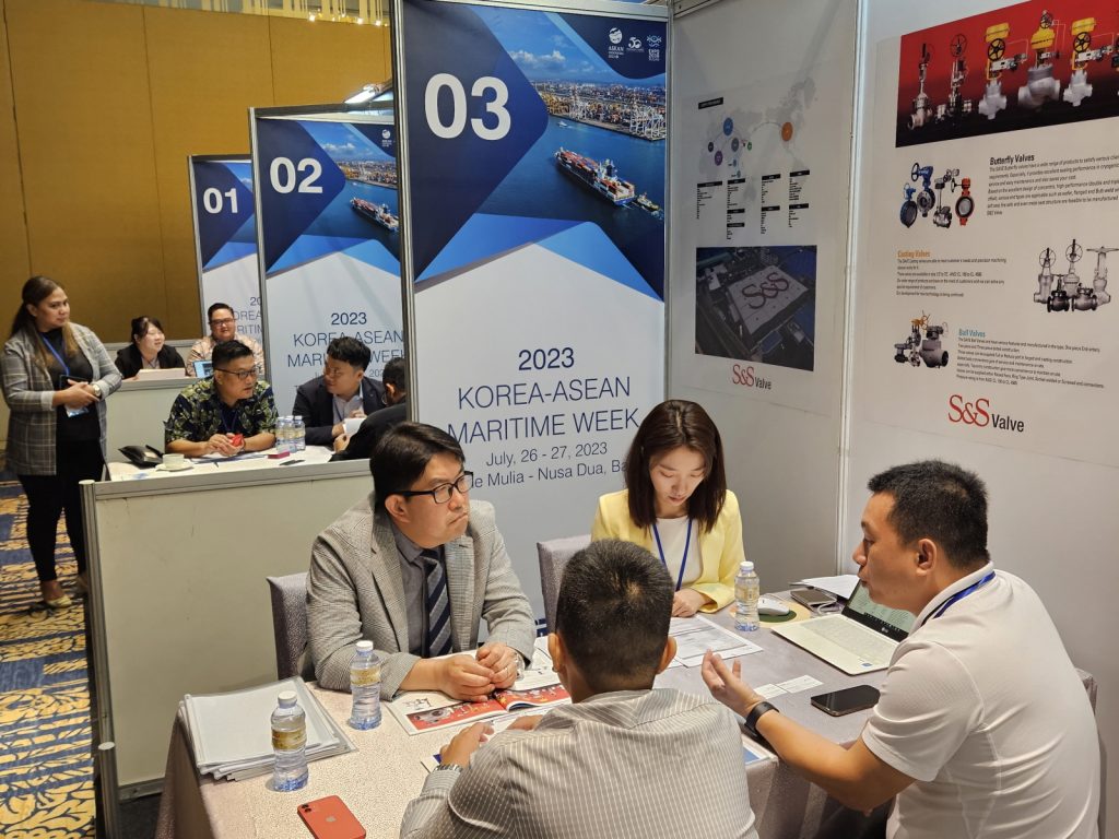 2023 KOREA-ASEAN Maritime Week 수출상담회 현장.2023.7.26