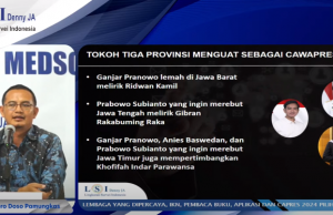 LSI Denny JA 설문 조사: 리드완 카밀, 기브란 라카부밍, 코피파, 부통령 후보로 거론