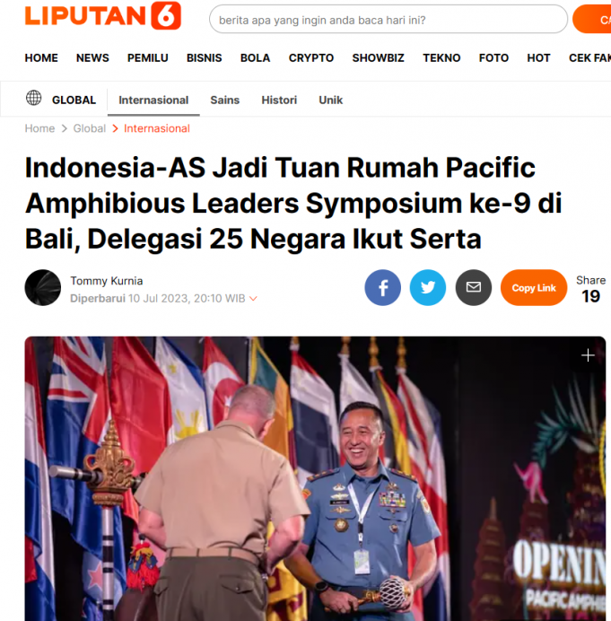 인도네시아-미국, 제9회 아시아·태평양 지휘관 회의