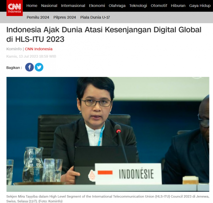 인도네시아, 글로벌 디지털 격차 극복을 위해 전 세계 초청