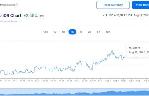 환율, 15,320루피아 5개월만에 최고치….원화도 1,320원대로 올라