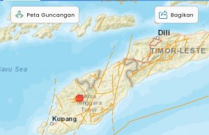 NTT 티모르섬에서 규모6.1 지진 발생