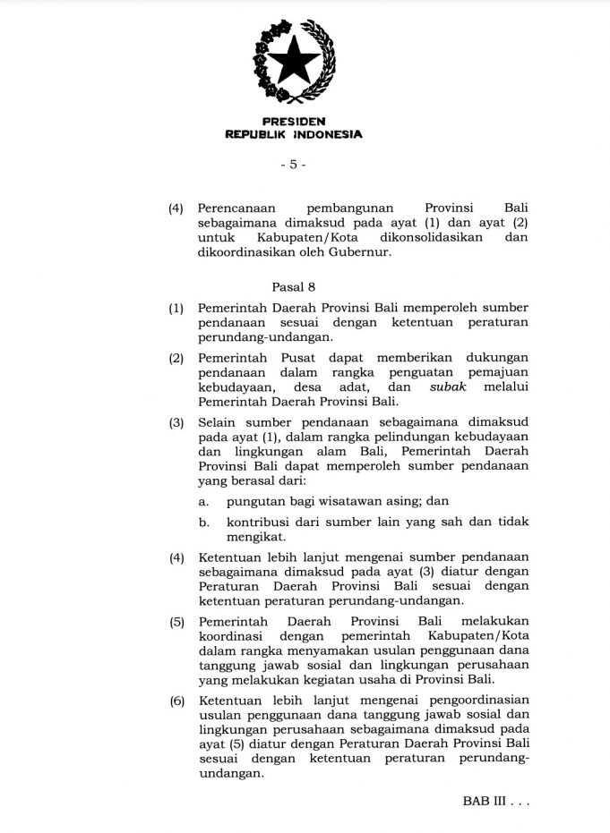 발리 관광세, 2024년 2월부터 150,000루피아 지불해야