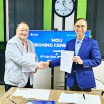 왼쪽부터 노원석 (주)레코스 대표, 정봉협 IEN 대표