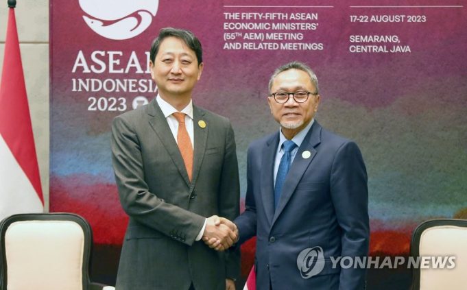 안덕근 통상교섭본부장, 줄키플리 하산 무역부 장관 만나