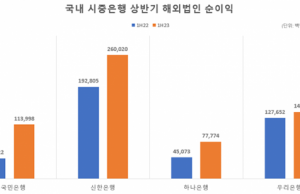 한국 시중은행, 상반기 해외법인 45% 성장…KB부코핀 흑자전환
