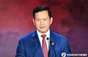 캄보디아 총리 된 훈센 장남, 외교무대 데뷔