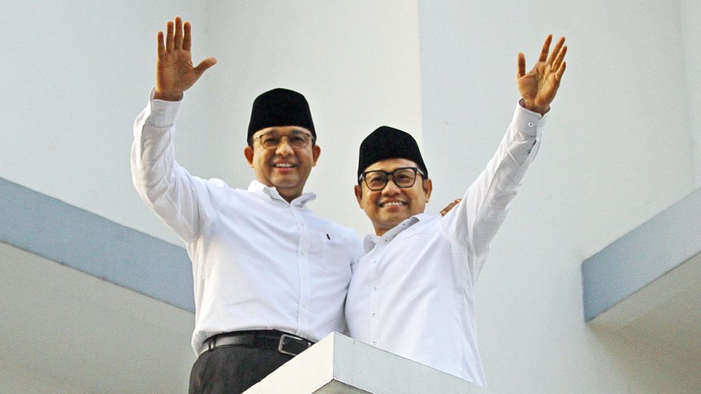 Anies Baswedan와 Muhaimin Iskandar 후보