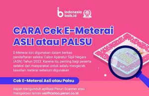 E-Meterai (전자인지) 가짜 확인 방법