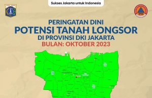 남부 동부 자카르타 지역 땅꺼짐 위험 지역