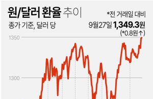 원/달러 환율 추이