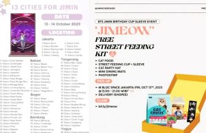 방탄소년단 지민 인도네시아 팬들 초특급 생일 서포트