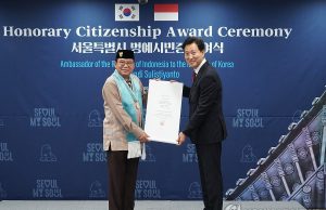 간디 술리스티얀토 주한 인도네시아 대사, 서울 명예시민 됐다