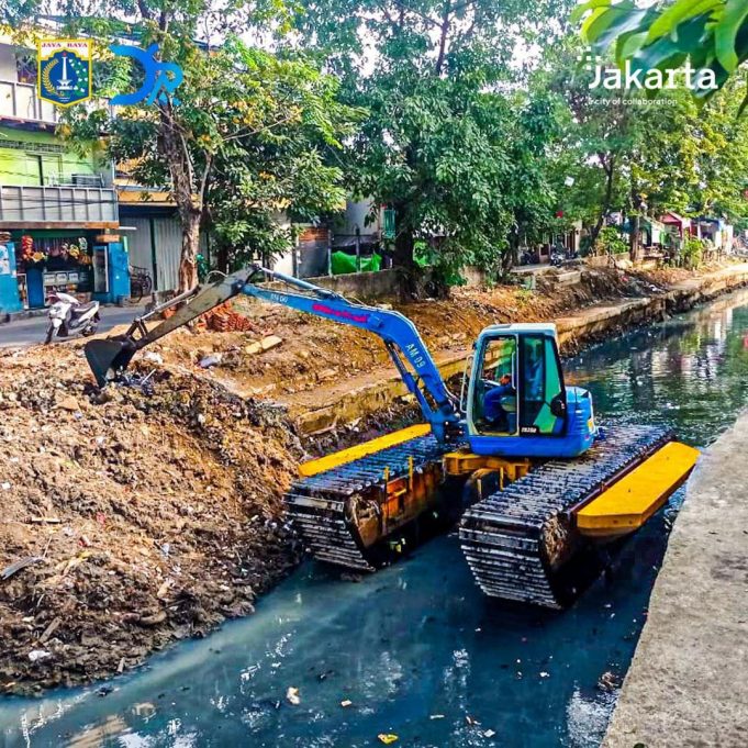 자카르타 주정부, 홍수 대비 매핑-펌프 경보 점검