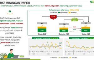 10월 수출 실적, 10.43% 감소한 221억 5천만 달러