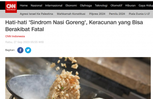 공포의 ‘볶음밥 증후군’…10시간 만에 ‘사망’ 사례