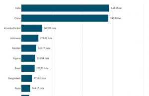 2024년 세계에서 가장 많은 인구 10개국