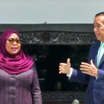 ▲보고르 궁에서 조코위 대통령과 사미아 술루후 하산 탄자니아 대통령 회담. 2024.1.25