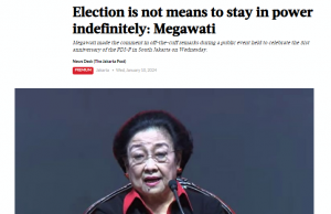 메가와티 “어떤 대가를 치르더라도… 선거는 권력을 얻기 위한 도구가 아냐”