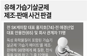 유해 가습기살균제 제조· 판매 사건 판결