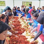 쯔빠라한인회 김치담그기