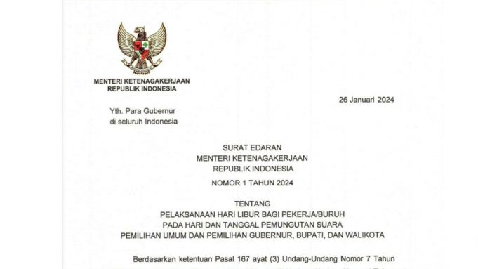 2024년 선거 공휴일 노동장관 회람문…. “근로시 투표시간 주고 수당주어야”