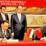 ▲철도청 계열사인 PT Kereta Commuter Indonesia는 중국 기업 CRRC 시팡社와 차량 구입 계약. 2024.1.31