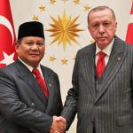 ▲프라보워 수비안또 대통령 후보와 에르도안 튀르키예 대통령