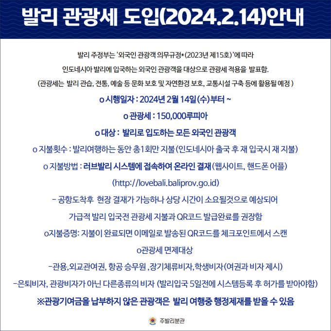 발리 외국인 추방 급증… 관광부 “VoA폐지 검토 신중”