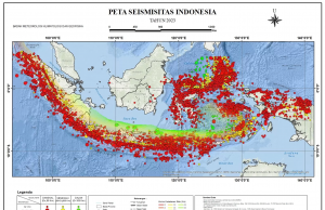 2023년 10,789건 지진 발생…5.0 규모 칼리만탄 제외한 전 지역 발생