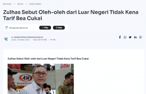 무역부 장관 입국자 반입품 과세 해명… “포장없는 기념품 선물은 제외”