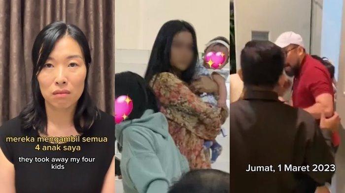 젖먹이 아이를 돌려달라고 애원하는 에이미 한국인 부인