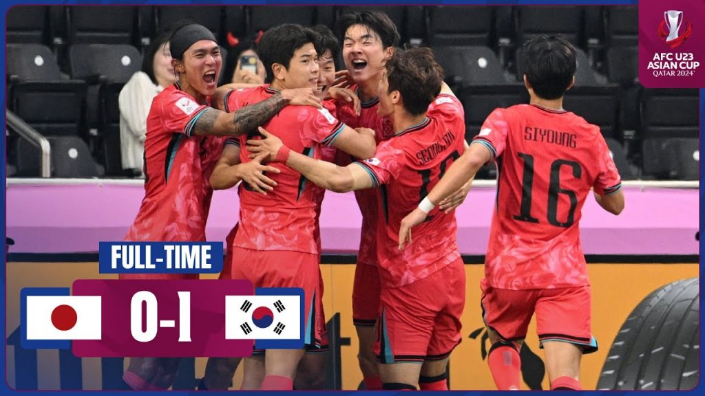 U-23 아시안컵 조별리그 B조 일본 0:1 한국