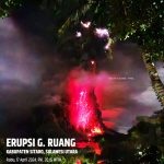 루왕화산 대분화 사진 화산지질위험완화센터(PVMBG) 2024.4.17