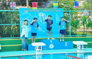JIKS 초등 수영대회에 82명 참가 2024 JIKS Swimming Competition 4개 종목 열려