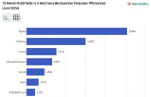 6월 베스트셀링 자동차 톱10, 토요타가 1위