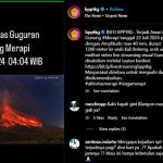 ▲Merapi 화산 용암과 화산재 분출 2024.7.22