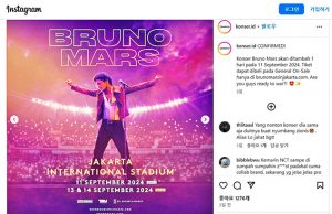 관광장관 “브루노 마스의 자카르타 콘서트 개최에 감사”