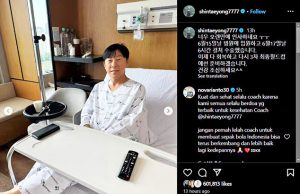 신태용 감독, 늑막염 수술 사진 공개