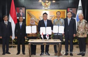 한-인도네시아 e-모빌리티 양해각서 서명식