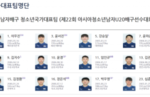 (안내) 2024 아시아 U20선수권대회 한국대표팀 경기일정