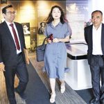 ▲대한민국 헌법재판소 도서관 조금주 도서정보과장은 인도네시아 헌법재판소 도서관을 방문. 2024.8.14