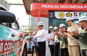 농업부 장관, 남부 칼리만탄에서 B50 바이오디젤 시험 운행