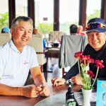 ▲지미 마스린 아시안투어 회장(좌)과 송창근 KMK 글로벌 스포츠 그룹 회장(우)