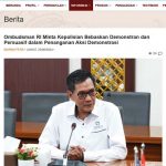 인도네시아 옴부즈만은 시위대 진압에 대한 공권력 사용 위반을 지적하고 있다. 2024.8.22