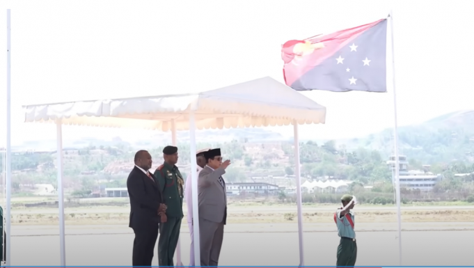 프라보워 대통령 당선인, 파푸아뉴기니 찾아 “우리는 한몸”